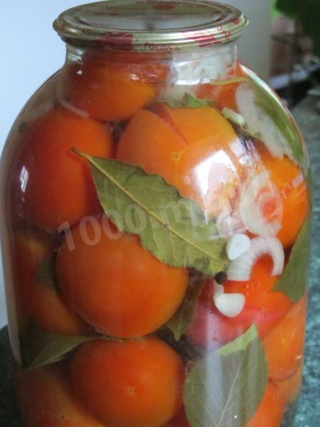 Консервовані мариновані помідори з часником на зиму рецепт з фото покроково 