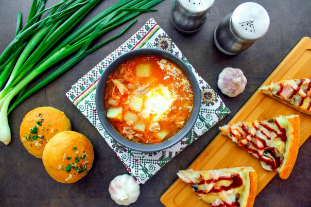 Суп рисовий з м'ясом і картоплею рецепт з фото покроково 