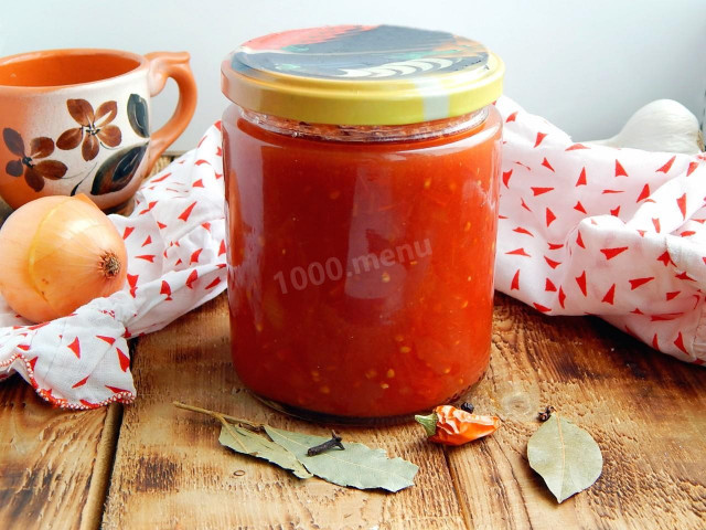 Соус томатний з цибулею на зиму рецепт з фото покроково 