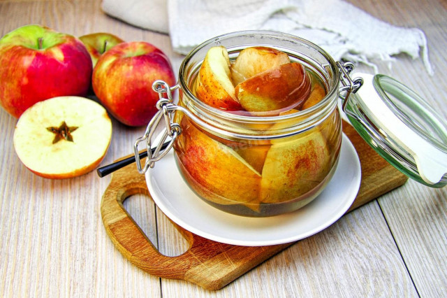 Яблука на зиму без стерилізації рецепт з фото покроково і відео 