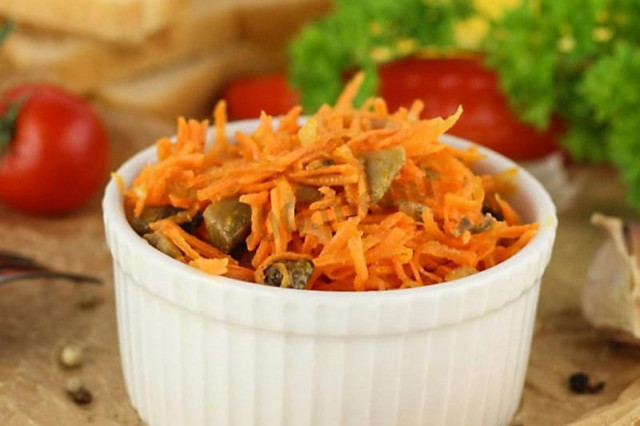 Салат з печерицями морквою оцтом цукром рецепт з фото покроково і відео 