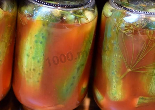 Мариновані огірки з кетчупом, оцтом і хріном на зиму рецепт з фото 