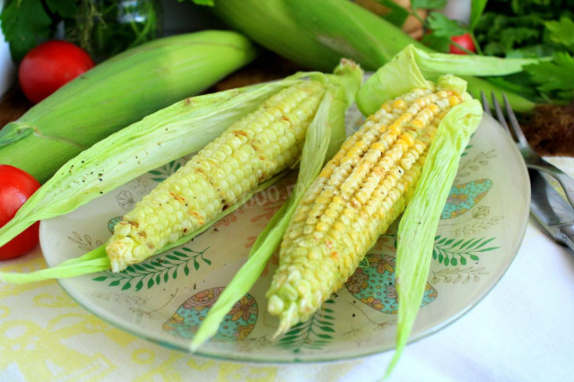 Кукурудза на грилі рецепт з фото покроково 