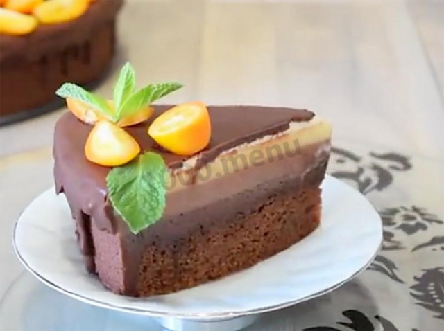 Мусовий торт три шоколаду на вершках рецепт з фото покроково 