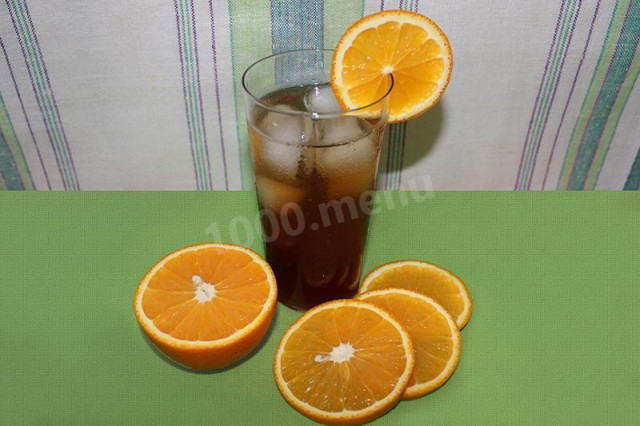 Холодний чай з апельсином рецепт з фото покроково 