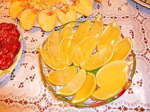 Лимонні часточки рецепт з фото покроково 