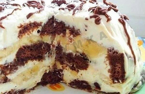Торт з шоколадних пряників рецепт з фото 