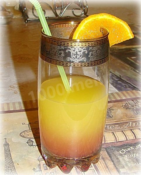 Коктейль з текілою, апельсиновим соком і сиропом рецепт з фото покроково 