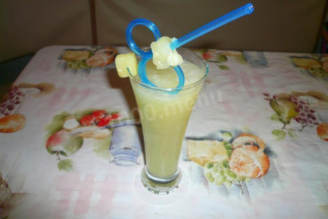Коктейль Піна Колада зі свіжим ананасом рецепт з фото покроково 