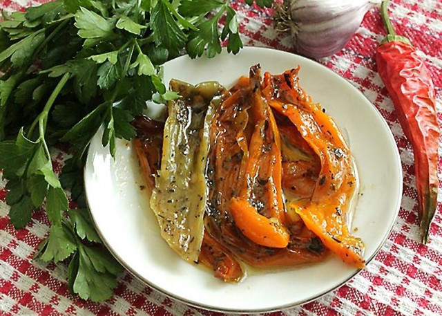 В'ялений болгарський перець в духовці рецепт з фото 