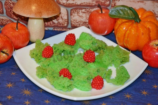 Бісквітний мох для декору торта рецепт з фото покроково 