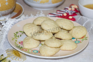 Печенье в микроволновке на молоке и сливочном масле