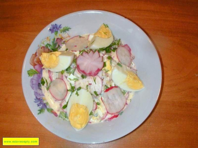 Салат з редису рецепт з фото покроково 
