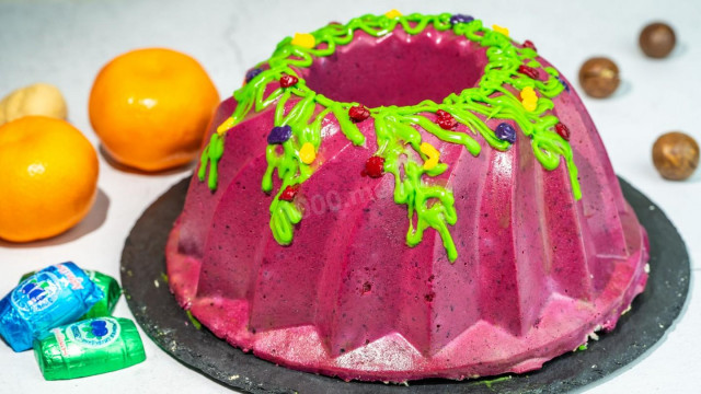 Сирний торт з соковитою жимолостю без випічки рецепт з фото покроково і відео 