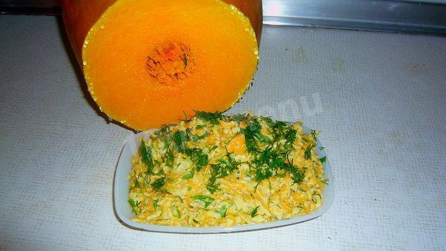 Салат із сирого гарбуза з огірками та морквою на швидку руку рецепт з фото покроково 
