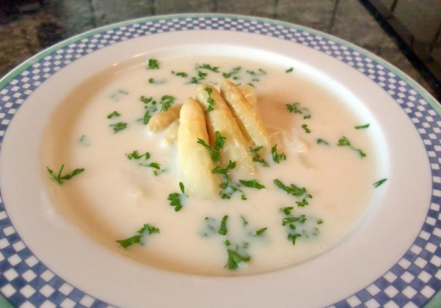 Смачний і простий суп пюре зі спаржі рецепт з фото покроково 