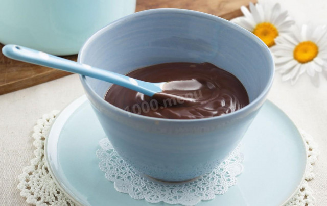 Шоколадний заварний крем з какао для торта рецепт з фото 
