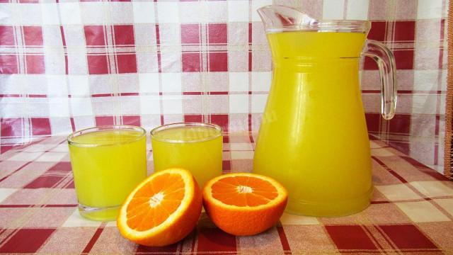 Напій з апельсинів і лимона домашній рецепт з фото покроково і відео 
