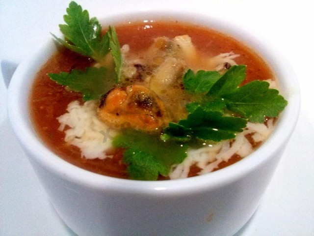 Томатний суп з морепродуктами рецепт з фото покроково і відео 