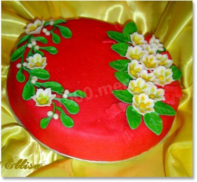 Торт зимовий квітка рецепт з фото покроково 