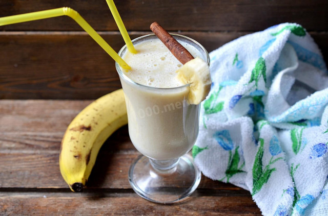 Банановий коктейль молочний рецепт з фото покроково і відео 
