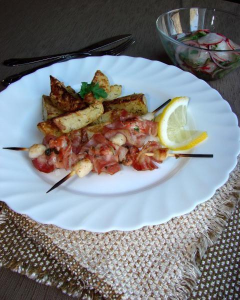 Шашлички з гребінця і лосося рецепт з фото покроково 