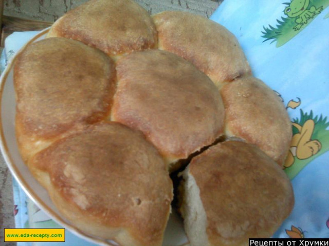 Круглий хліб рецепт з фото покроково 