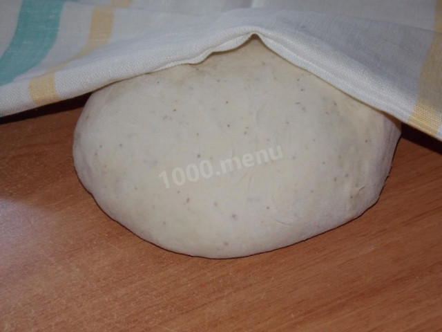 Заварне дріжджове тісто на сухих дріжджах з лляної борошном рецепт з фото 