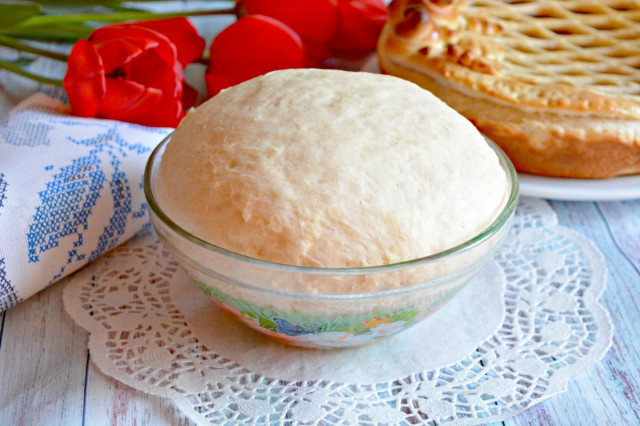 Дріжджове тісто для пирогів на сухих дріжджах рецепт з фото покроково 