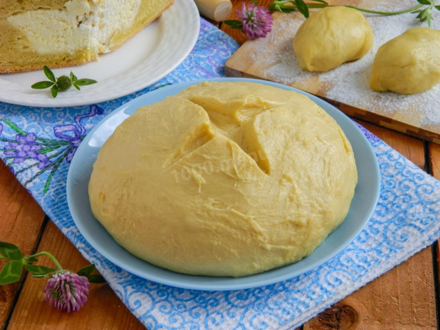 Прісне тісто для пиріжків і пирогів в духовці на кефірі рецепт з фото покроково 