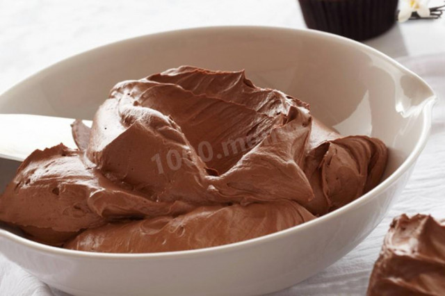 Шоколадний масляний крем рецепт з фото 