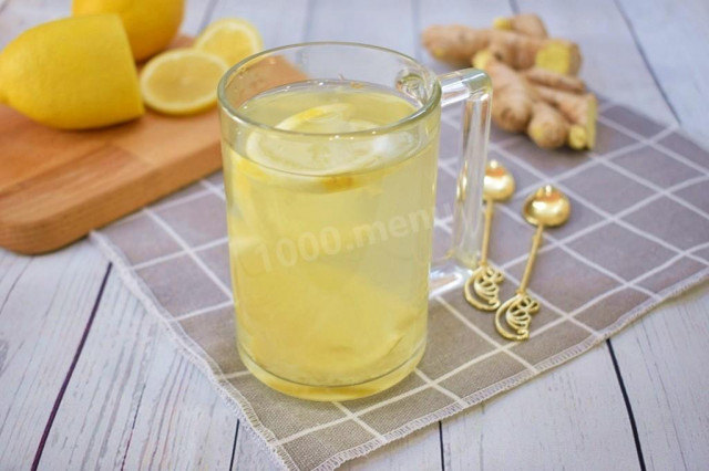 Імбирний чай з лимоном для схуднення рецепт з фото покроково 