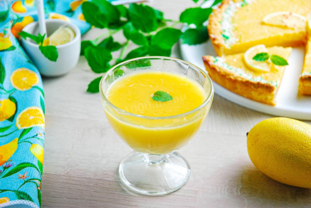 Лимонна начинка для тарта рецепт з фото покроково 