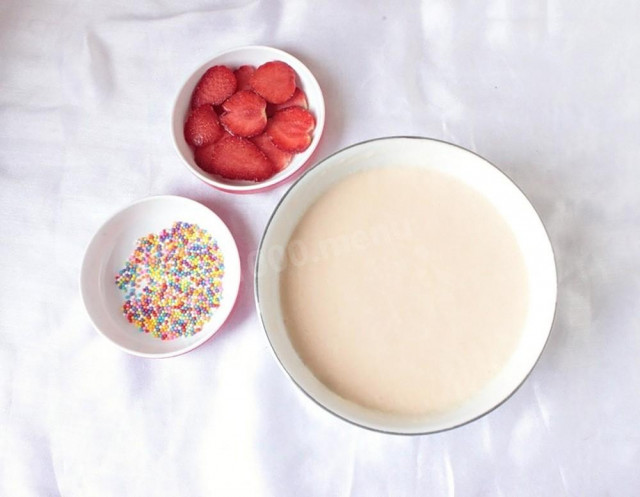 Заливне тісто на молоці для пирога рецепт з фото 