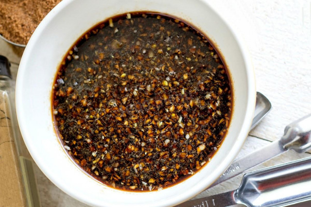 Медовий маринад з оцтом і соєвим соусом для курки рецепт з фото 