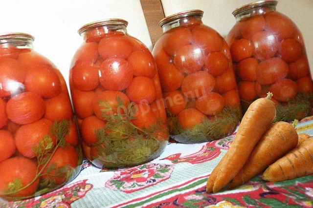 Морквяна бадилля помідори на зиму рецепт з фото 