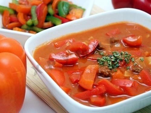 Лечо з цибулею помідорами і болгарським перцем на зиму рецепт з фото 