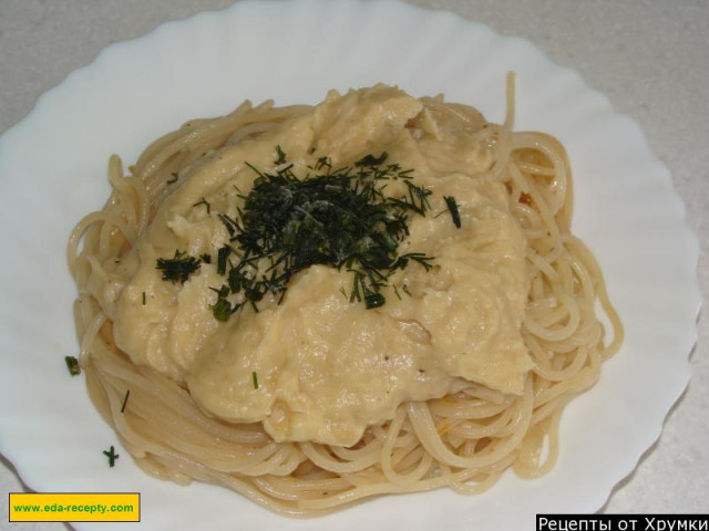 Сирний соус для спагетті рецепт з фото покроково 