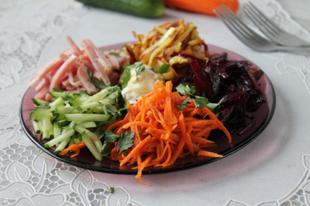Татарський салат рецепт з фото покроково 