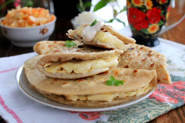 Татарські коржі з картоплею кистибий рецепт з фото покроково 