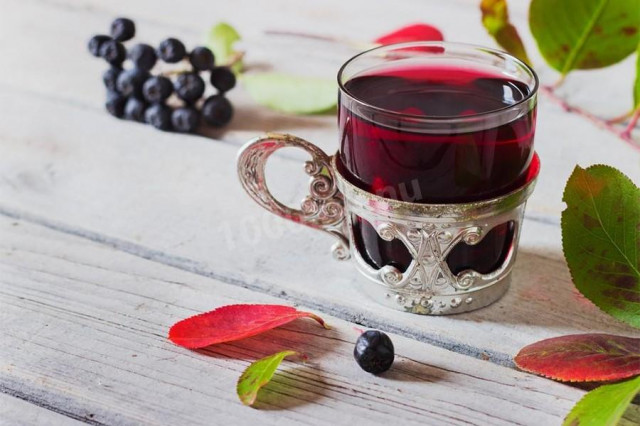 Вино з листя вишні і чорноплідної горобини рецепт з фото 