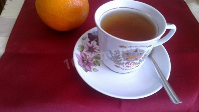 Чай з корицею, м'ятою і цедрою цитрусових рецепт з фото крок за кроком 