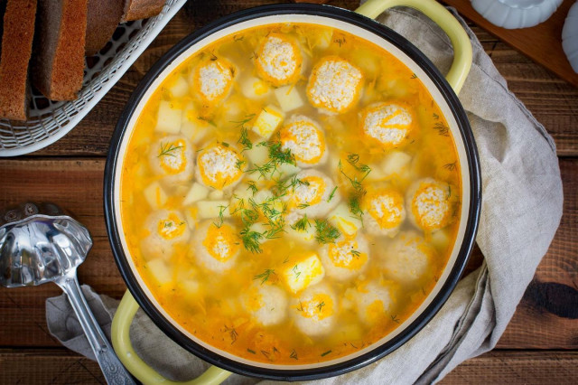 Картопляний суп з фрикадельками рецепт з фото покроково 