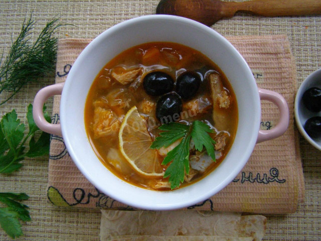 Суп рибна солянка класична рецепт з фото покроково 
