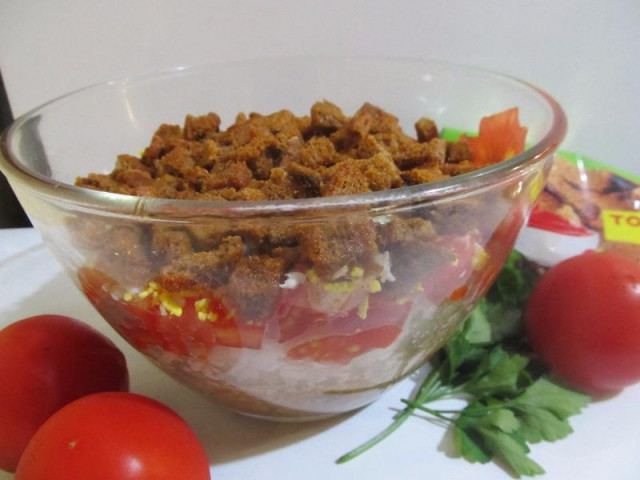 Салат з кільки в томатному соусі рецепт з фото покроково 