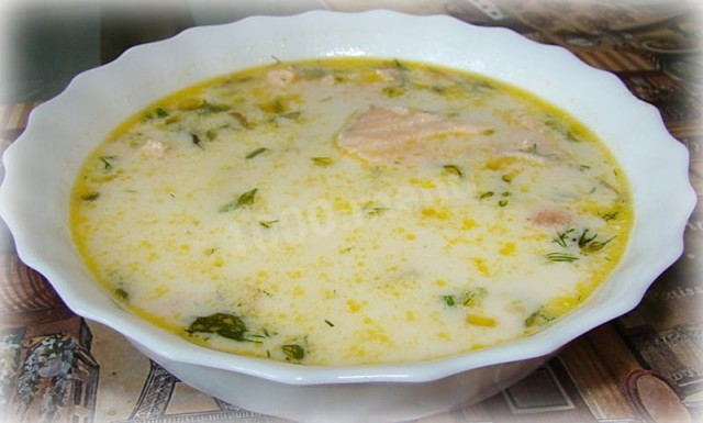 Вершковий суп з сьомгою рецепт з фото покроково 