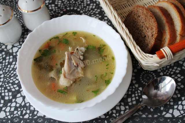 Курячий суп з вівсянкою рецепт з фото 