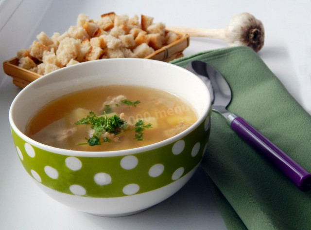 Гороховий суп з фрикадельками рецепт з фото 