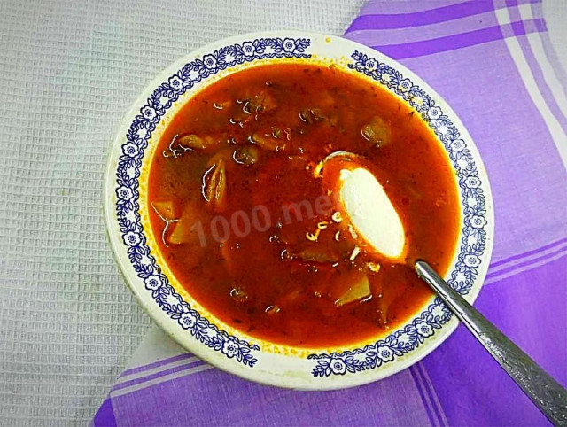 Суп з грибами і квасолею рецепт з фото покроково 