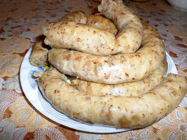 Домашня ковбаса з гречкою рецепт з фото покроково 
